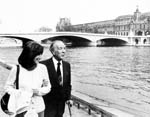 Maria Kodama y Borges en el Sena