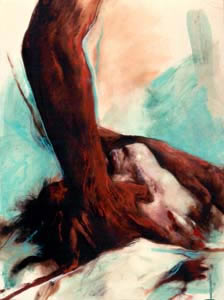Sin titulo, 1978 &ouml;leo sobre papel, 75 x 55 cm