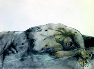 Sin titulo, 1976 mixta sobre papel 55 x 75 cm
