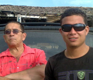 Harold Alvarado Tenorio y Marlon Montiel en La Boquilla