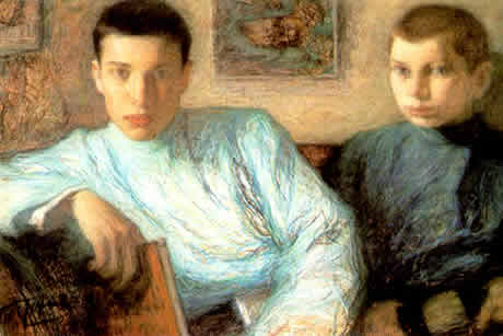 Boris con su hermano Alexander