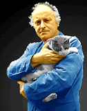 Joseph Brodsky con su gato Borges