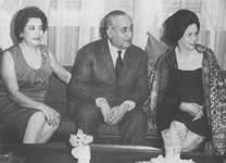 Olga Chams Eljach con Jorge Rojas y Amira de la Rosa.