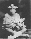Olga Chams Eljach a los siete años.